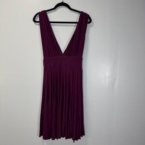 White House Black Market Purple 4-Way Convertible Dress Size 6